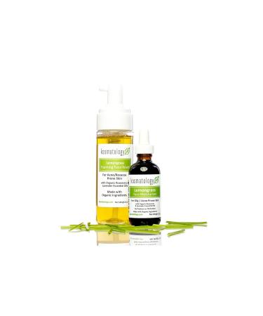 Lemongrass Organic Facial Moisturizer for Acne Prone Skin - 2 fl oz | Natural Hydration & Soothing Formula for All Skin Types - Buy Online on GoSupps.com