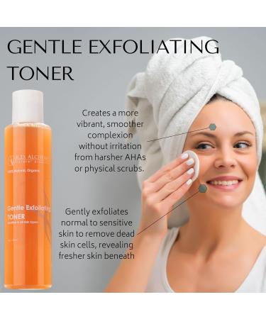 100% Natural & Organic Exfoliating Toner for Dull Skin - Improve Tone & Texture with AHAs & Botanical Extracts | Perfect for Home & Professional Use - Buy Online on GoSupps.com
