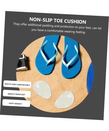 FOMIYES Silicone Toe Pads - Non-Slip Clip Toe Guards for Thong Sandals & Flip-Flops - 4 Pairs Clear Cushion Protectors - Buy Online on GoSupps.com