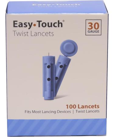 EasyTouch Diabetes Testing Kit - Blood Glucose Meter, 100 Test Strips, Lancets, Lancing Device, Manual, Logbook & Carrying Case - Buy Online on GoSupps.com