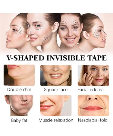 KOAHDE Face Lifting Invisible Patch Updated Face Lift Tape Tightening Skin Invisible Stickers Facial Lift Strips Facial Lifting Patch Instant Face Lifting Strips for Double Chin Face Lift Stickers - Buy Online on GoSupps.com