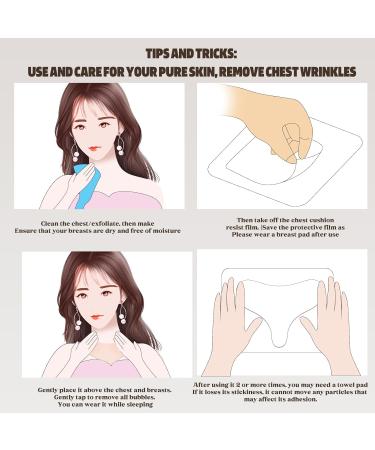 Pacify 6 Pack Silicone Chest Wrinkle Pad & Neck Patches for Wrinkles Reusable Anti Wrinkle Chest Patches for Overnight & Side Sleeping (3 Chest + 3 Neck) - Buy Online on GoSupps.com