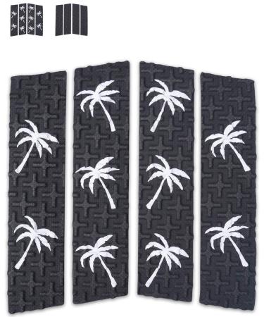 Ho Stevie! Front Traction Pad for Surfboards and Skimboards Choose Color Black with White Palm Trees