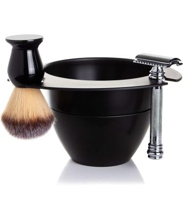 SHAVEBOWL Modular Shaving Bowl - Matte Black (Made in USA) - Buy Online on GoSupps.com