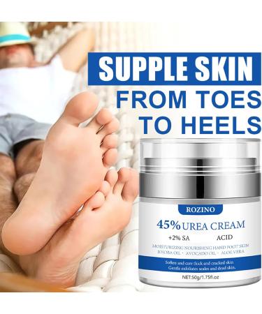Urea Foot Cream - 45% Urea Cream for Feet - Cracked Heel Repair Cream - Foot Nourishing Cream for Dry Skin Deep Moisturizing - 50g Callus Remover Nourishes Soften for Feet and hand - Buy Online on GoSupps.com