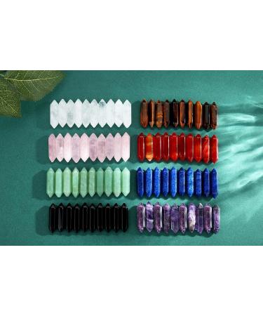 Xiannvxi 20-Piece Medicinal Crystal Set - Obsidian Healing Stones Polished Drum Stones & Magic Wands for Reiki & Gemstone Therapy - International Shipping Available - Buy Online on GoSupps.com