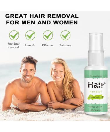 Hair Removal Spray Intimate Painless Hair Remover for Sensitive Skin Depilatory Cream for Legs Arms Underarms and Private Areas Non-Irritating Painless Flawless - Buy Online on GoSupps.com