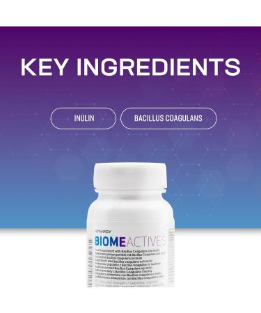 Synergy Worldwide Biome Actives 90 Capsules | Prebiotic & Probiotic with Bacillus Coagulans | Supports Gut Health & Immune System | 37.8g - Buy Online on GoSupps.com