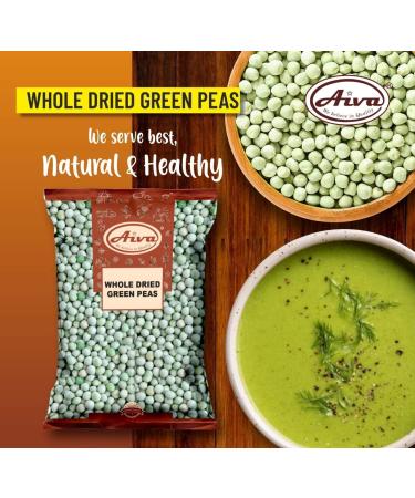 AIVA Dried Green Peas (Vatana) - 4 LB | Premium Quality | Healthy Snack Option - Buy Online on GoSupps.com