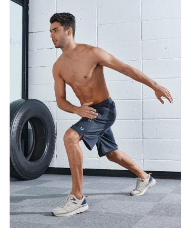 NORTHYARD Men's 10'' Athletic Basketball Shorts - Coolgrey Lightweight Mesh Training Shorts for Gym Workout - Buy Online on GoSupps.com