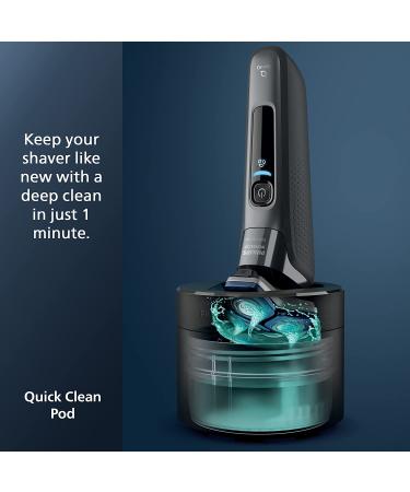 Philips Norelco Shaver 7800 with SenseIQ Technology - Rechargeable Wet & Dry Electric Shaver | Quick Clean Pod, Charging Stand, Travel Case & Pop-up Trimmer Included - Buy Online on GoSupps.com