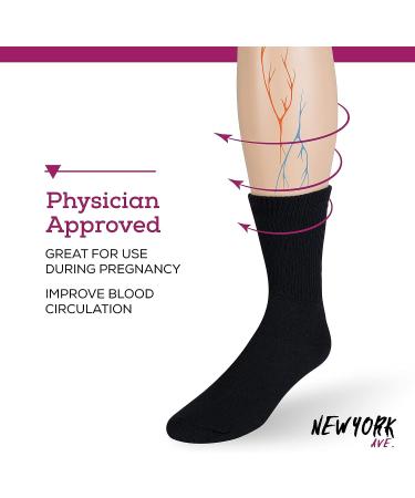 Thermal Diabetic Socks | Warm Winter Non-Binding Loose Crew | Men Women Unisex (9-11) - 12 Pairs - Buy Online on GoSupps.com