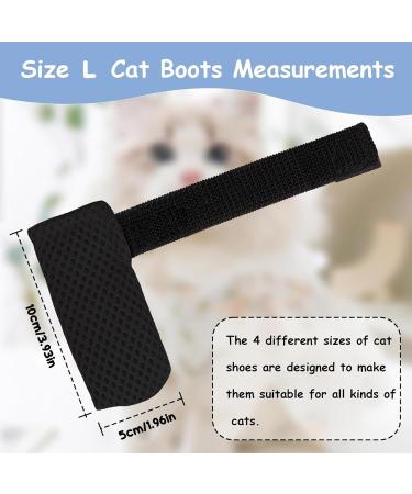 4 Pieces Cat Claw Covers - Breathable Mesh Paw Caps for Scratch Protection & Fur Care - Buy Online on GoSupps.com