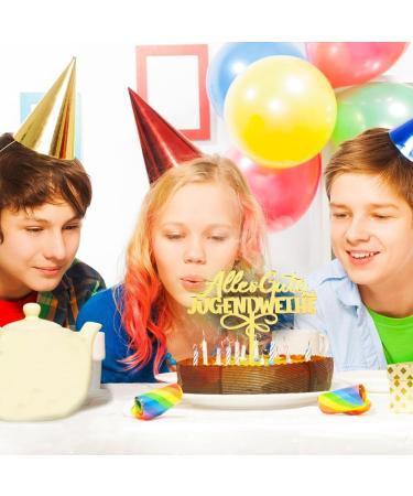 Happy Youth Consecration Cake Topper - Elegant Gold Acrylic Decoration for Celebrations | Perfect Gift Idea - Buy Online on GoSupps.com