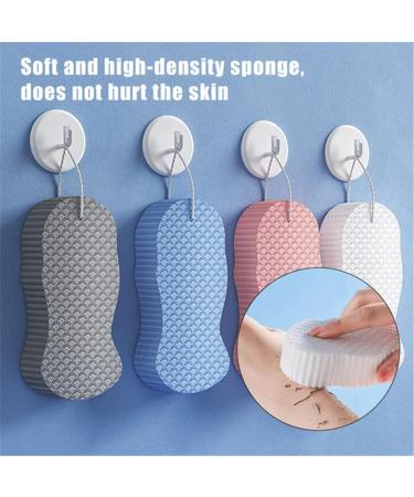 Super Soft 3D Bath Sponge Set - Exfoliating Shower Brush for Dead Skin Removal & Body Scrub - Pack of 4 - Buy Online on GoSupps.com
