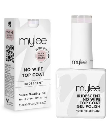 MYGEL by Mylee Nail Gel Polish Iridescent No-Wipe Top Coat 15ml UV/LED Soak-Off Nail Art Manicure Pedicure Professional Salon & Home Use Long Lasting Easy to Apply No Chips Durable & Safe - Buy Online on GoSupps.com
