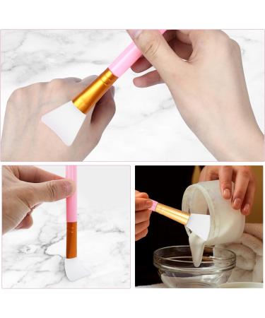 Molain Mask Brush Silicone Applicator Set - 5 Multi-colored Facial Brushes for DIY Mud, Body Lotion, Esthetician Face Care, Makeup & Skincare - Professional Fan Spatula Tool - Buy Online on GoSupps.com