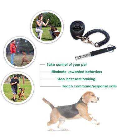 Professional Ultrasonic Dog Whistle With Lanyard & Dog Training Clicker For Recall Stop Barking Adjustable Frequencies Proven Results Pet Training Set - Buy Online on GoSupps.com