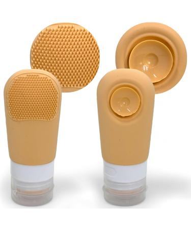 Mijoma 4-Part Travel Set | Leak-Proof Foldable Silicone Bottles for Shampoos & Liquids | Colorful Hand Luggage with Suction Cup & Brush - Buy Online on GoSupps.com