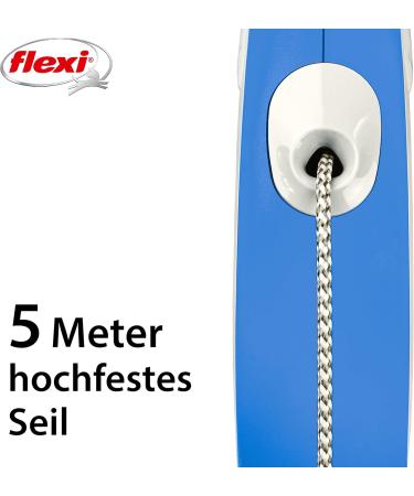 Kerbl Flexi Leash New Comfort - Retractable Dog & Cat Leash - Blue Size S (5m max. 12 kg) - International Shipping Available - Buy Online on GoSupps.com