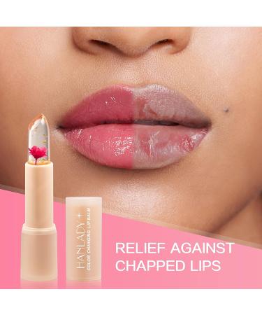 Color Change Flower Lip Balm pH for Pink Shade | Long-Lasting Moisturizing Vegan Lipstick (Red/Pink/Yellow) - Buy Online on GoSupps.com