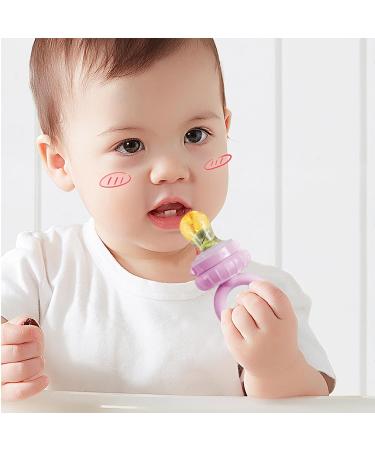 Universal Silicone Pacifier for Newborns - Fruit Feed Pacifier | Ideal Gift for Birthdays Children's Day Easter New Year & Christmas - Lila - Buy Online on GoSupps.com