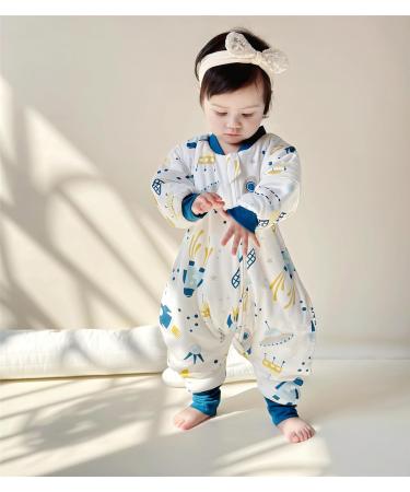 Chilsuessy Baby Sleeping Bag with Feet 2.5 Tog | Winter Wearable Blanket for Boys and Girls | Spaceship Design | 4-5 Years - Buy Online on GoSupps.com