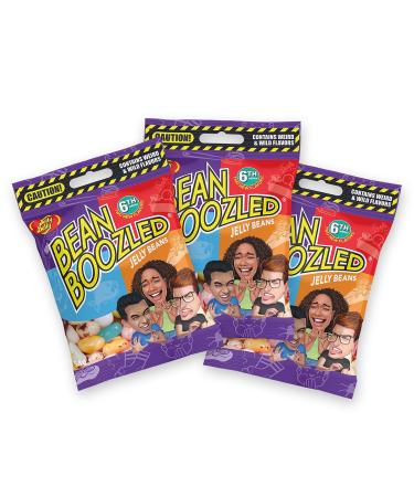 Jelly Belly Beans BoozLed 3 x Refill set of the 6th generation 3x 54g bags-disgusted taste duels like Tutti-Frutti/Stinkende Socken ideal for parties & game evenings - Buy Online on GoSupps.com
