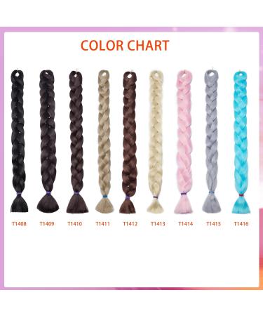 Silk-co 24inch Jumbo Braids Hair Afro Braiding Hair Extensions Ombre Silky Synthetic Heat Resistant 100g-Medium Brown 24 Inch Medium Brown - Buy Online on GoSupps.com