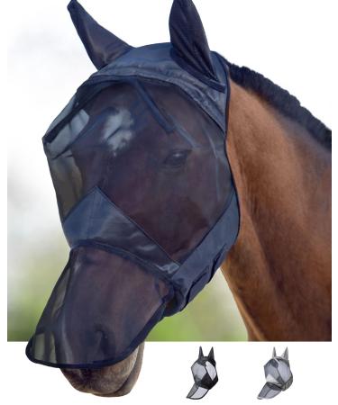 Harrison Howard CareMaster Full Face Fly Mask Piano Black