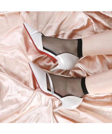 Buy 20 Pairs of Women's Nylon Stockings - Matt Transparent Reinforced Toes EU 35-42 - Black & Nude Silk Socks | Best Quality & International Shipping - Buy Online on GoSupps.com