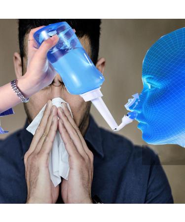 Neti Pot Sinus Rinse Kit Ankrista 300ml Neti Pot Sinus Rinse Kit with 40 Packets Nasal Wash Salt Nasal Sinus Rinse Kit for Kid & Adult - Buy Online on GoSupps.com