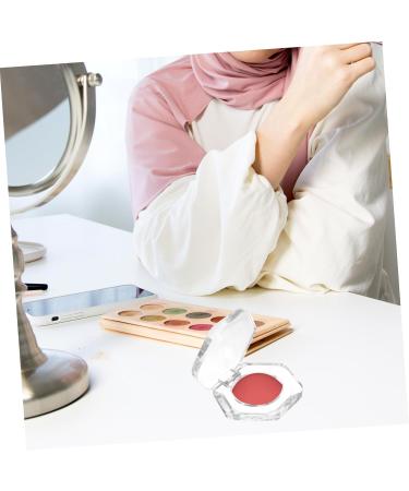 Angoily 4pcs Hexagonal Transparent Eye Shadow Box Highlight Travel Storage Tray - Buy Online on GoSupps.com