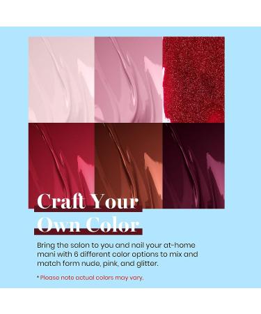 Beetles Fall Winter Gel Nail Polish Set - 6 Pcs Purple Brown Red Glitter Kit | Soak Off Nail Gel Art DIY Minicure for Women - Buy Online on GoSupps.com