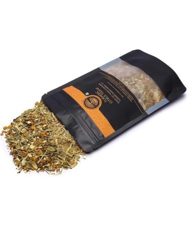 GLENBERG | TURMERIC CITRUS TISANE | Caffeine Free Herbal Tea Blend with Turmeric Lemon Peel and Licorise (Mulethi) (Provides immunity support) | 100% Natural (100 Grams) 1 Pack 100 Grams | 50 Cups - Buy Online on GoSupps.com