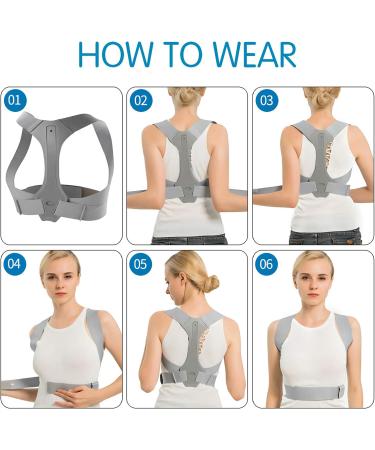 Buy Posture Corrector Back Support Brace for Men & Women - Ergonomic Design for Spinal Alignment & Relief from Kyphosis & Slouching - Buy Online on GoSupps.com
