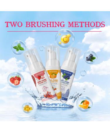 Children's Foam Toothpaste - Fruit-Flavored Deep Cleaning Oral Care Mousse for Kids 3+ - International Shipping - Buy Online on GoSupps.com