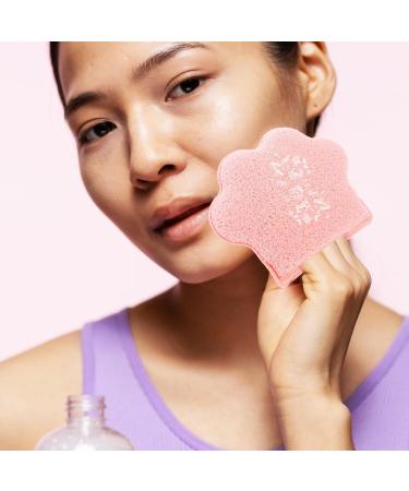Baluue Makeup Cleansing Puff Face Washing Sponge Makeup Remover Pad Cute Cat Shaped Hydrophilic Soft Exfoliator Puff for Deep Cleansing Skin Care Pink - Buy Online on GoSupps.com