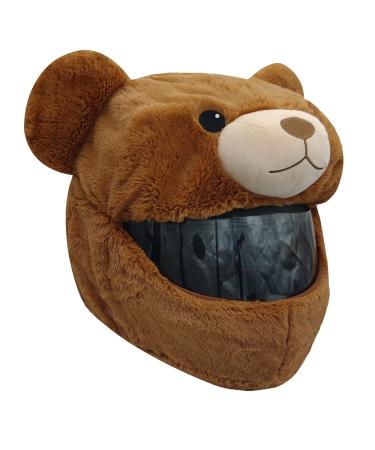Motorcycle Helmet Cover Funny Design and Gifts (Cover Only. Helmet Not Included) Comprehensive Warmth (Brown)