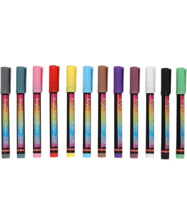 Quick Dry 12 Colors 3D Nail Pens Set DIY Nail Art Drawing Brush Easy to Grip and Portable for Manicure Tools - Buy Online on GoSupps.com