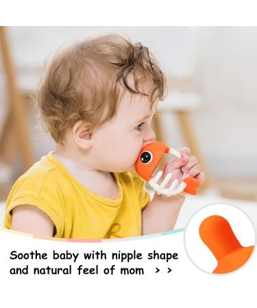 Mombella Clownfish Teether Toy for Babies | Soft Silicone Baby Soothing Ring Gifts for 0-12 Months - Buy Online on GoSupps.com