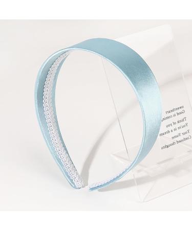 Ivyu Cinderella Blue Headband for Women Light Blue Teal Headband Large Thick Wide Headbands 70s Headband for Girls - Buy Online on GoSupps.com