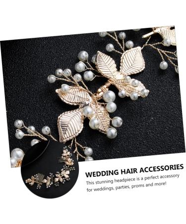 FRCOLOR Pearl Tiara 1pc Comb Bride Hair Clip Rhinestone Barrettes Pearl Hair Accessories Rhinestone Headpiece Bride Headpieces for Wedding Bridal Hair Accessories Side Clip Delicate Alloy - Buy Online on GoSupps.com