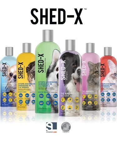Shed-X Shed Control Shampoo for Dogs 16 oz - Reduce Shedding, Infused with Vitamins and Antioxidants for a Healthy Skin and Coat - Buy Online on GoSupps.com