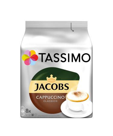 Buy Tassimo Jacobs Cappuccino Classico - 40 Coffee Capsules (Pack of 5) | Enjoy 40 Cups of Rich Cappuccino Internationally - Buy Online on GoSupps.com