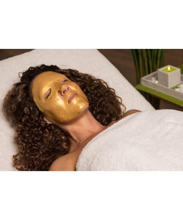 Golden Face Collagen Facial Mask Set of 10 | Q10 & Hyaluronic Acid for Anti-Aging | International Shipping Available - Buy Online on GoSupps.com