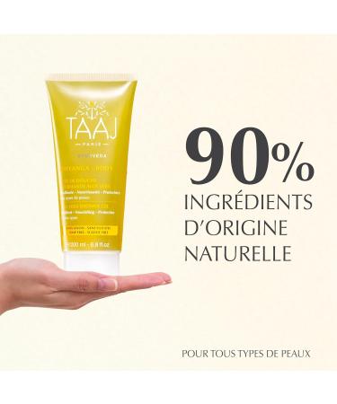  TAAJ TAAJ | Aloe Vera Abhyanga Shower Gel | Nourishes and hydrates the skin | Delicate melting lather | Made in France | Cruelty-free | Pack of 2 x 200 ml - Buy Online on GoSupps.com