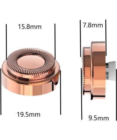 Flawless Women Lip, Chin & Cheeks Hair Remover Replacement Heads - 18K Gold-Plated Rose Gold (4 Count) - Buy Online on GoSupps.com