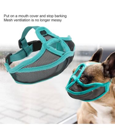 Dog Muzzle Short Snout Dog Muzzle Mesh Adjustable Breathable Anti Biting Bulldog for Anti-Biting Anti-Barking Licking(L) Large - Buy Online on GoSupps.com
