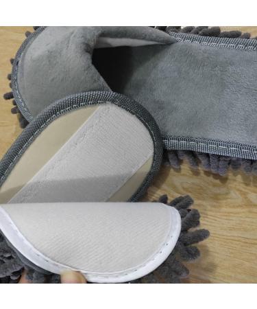 Floor Slippers Washable Mop Slippers Shoes Lazy Open Fingers Mop Slipper Soft Color Cleaning Slipper Floor Cleaning Tool M 39-41 Grey - Buy Online on GoSupps.com